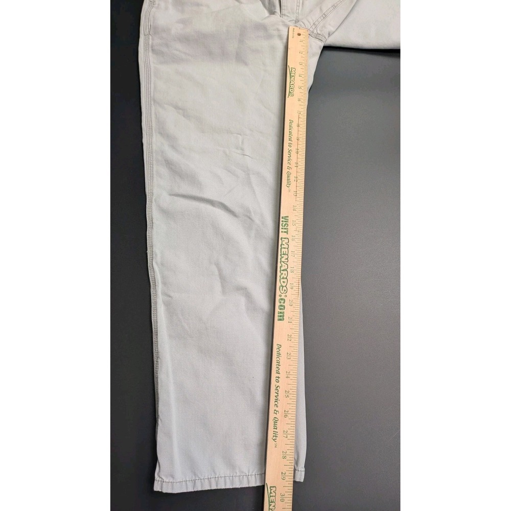TOMMY HILFIGER Custom Fit Pants Men 36X30 (Tag 36/32) Straight Grey Casual Chino - Picture 5 of 11
